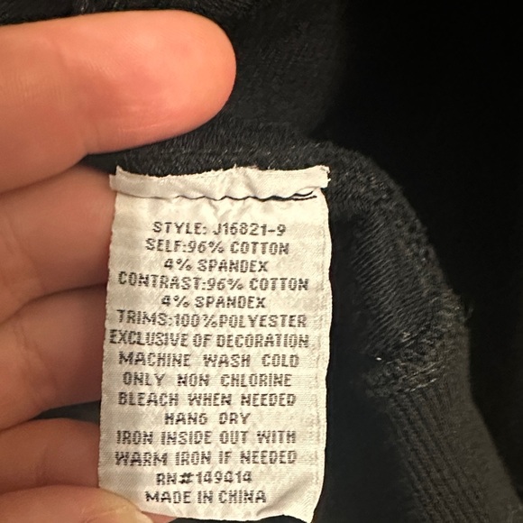 Johnny Was Black Floral & Bandana Patch Zip Hoodie - Picture 16 of 16